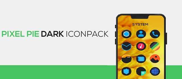 Pixel Pie DARK Icon Pack