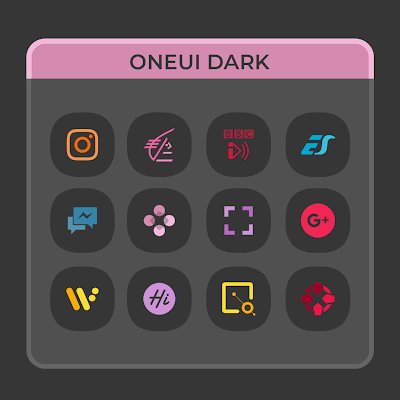 OneUI Dark Icon Pack Apk